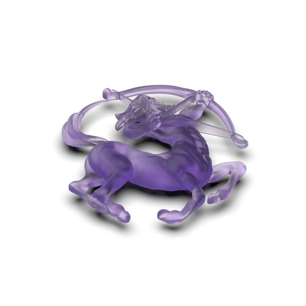 Sagittarius zodiac charm 3D print model_11