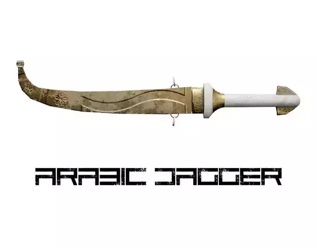 Arabic Dagger 3D model