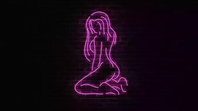 Neon 3D Model 15 - Body Shape 5 3D model