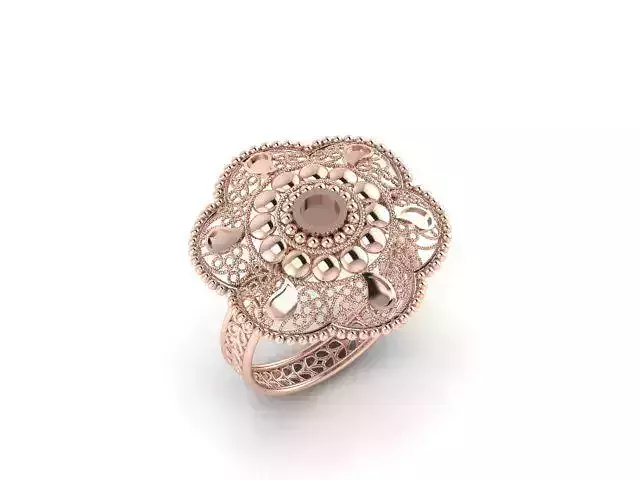 Fancy Floret Jali Ring