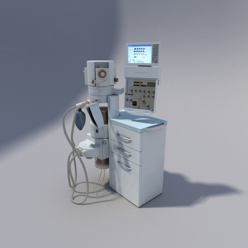 Artificial lung ventilation device 3D model_0