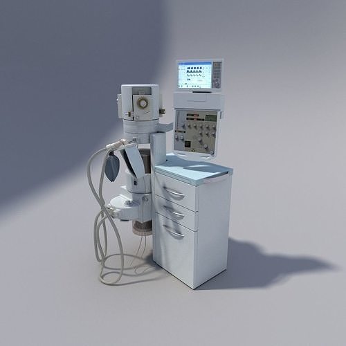 Artificial lung ventilation device 3D model