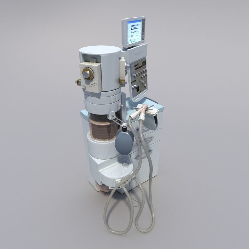Artificial lung ventilation device 3D model_1