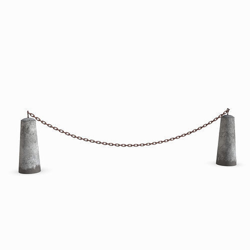Chain Barrier Free 3D model