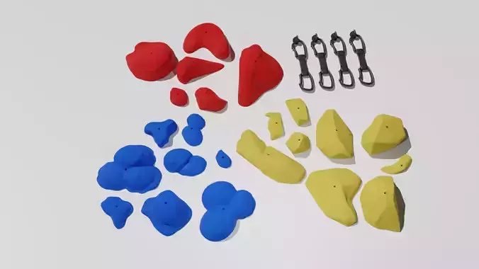 Mini Indoor Rock Climbing Holds 3D print model
