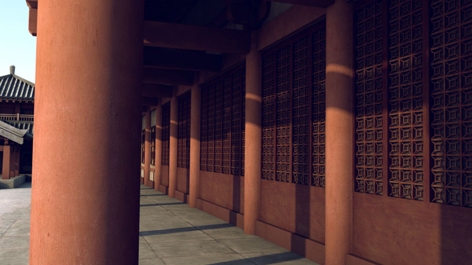 Chinese palace 3D model_7
