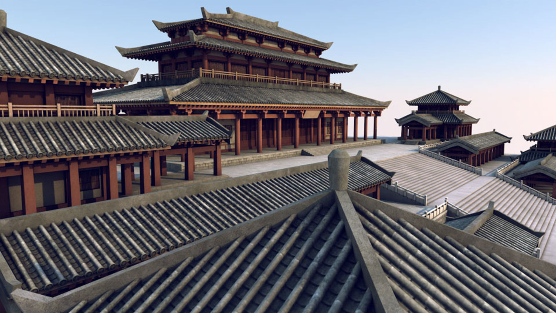 Chinese palace 3D model_5
