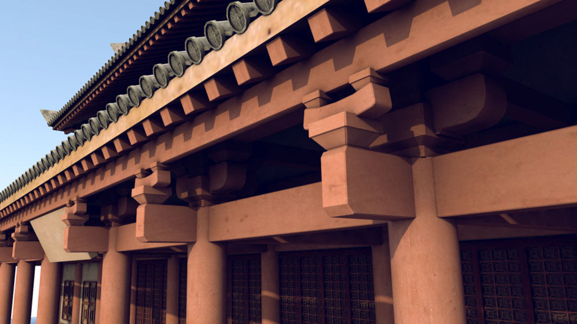 Chinese palace 3D model_1