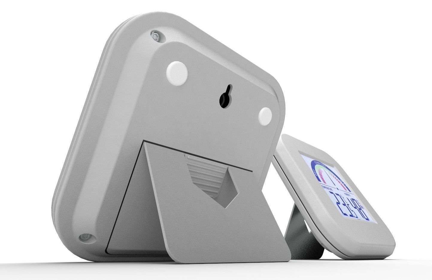 Digital Room Thermometer 3D model_2