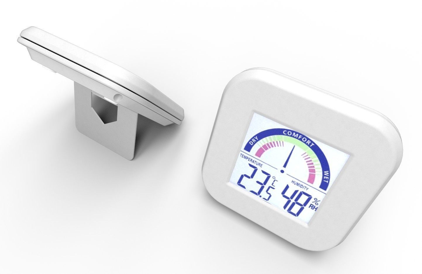 Digital Room Thermometer 3D model_5