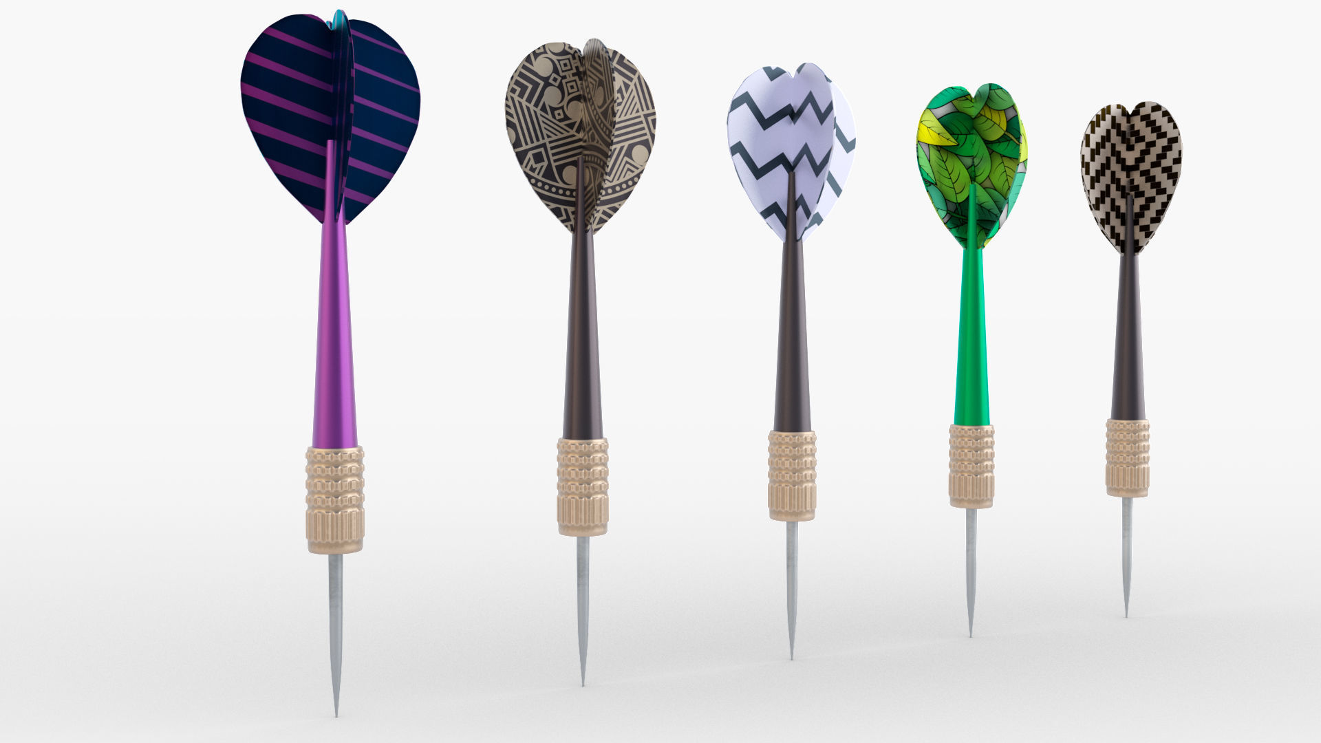 Dart Arrow 3D model_4