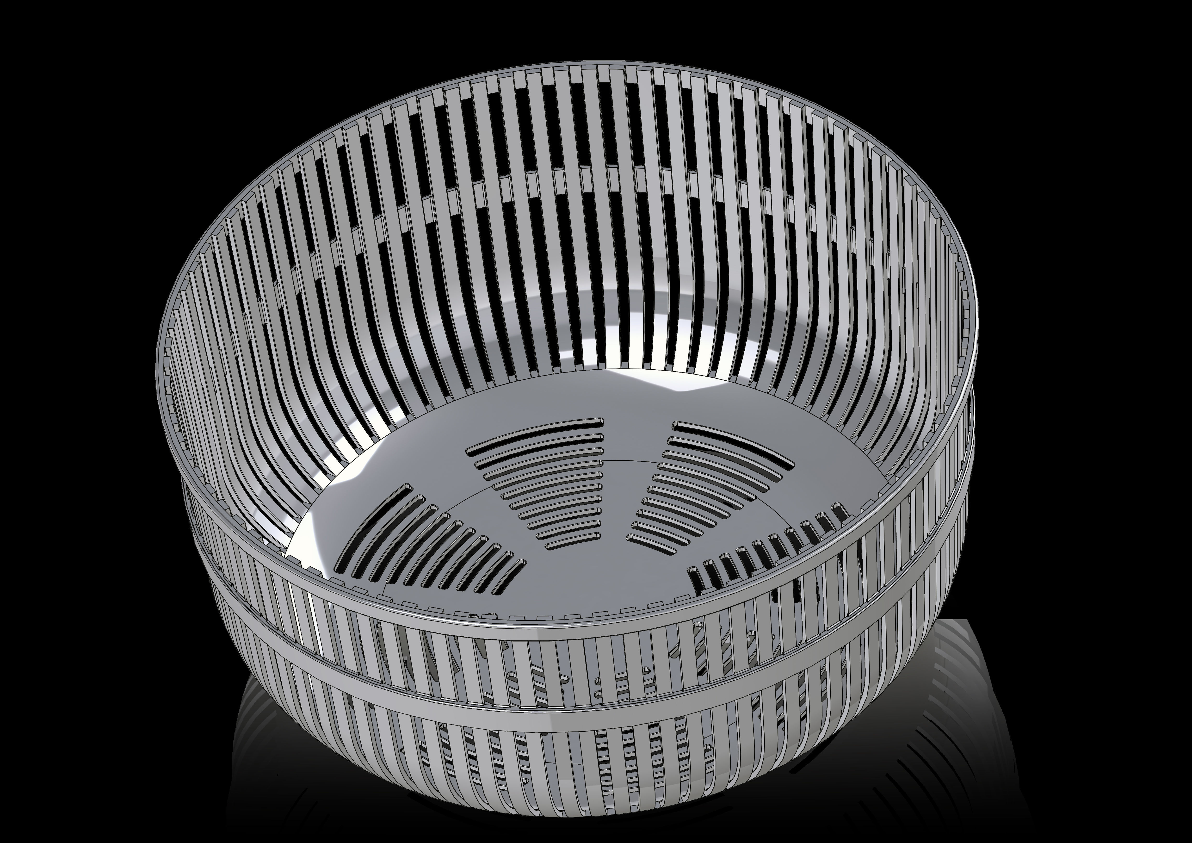 f box basket 3D print model_6