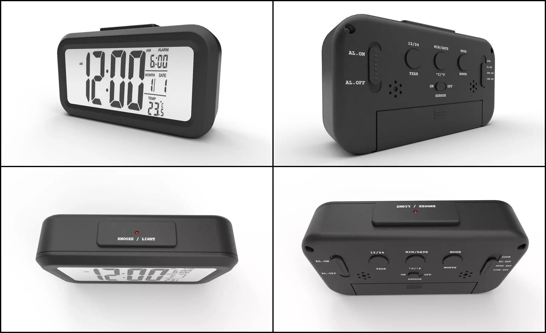 Alarm Clock M2 Low-poly 3D model