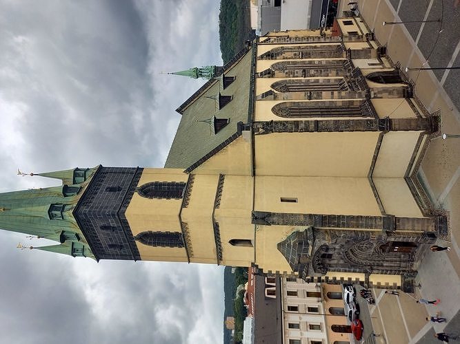 Church with lean tower 3D print model