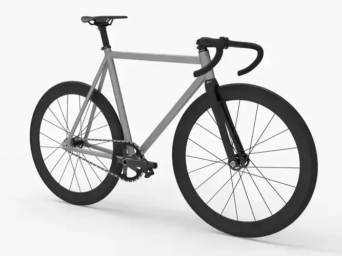 Mash geometry like fixed gear bike with SRAM Omnium and dropbar 3D model