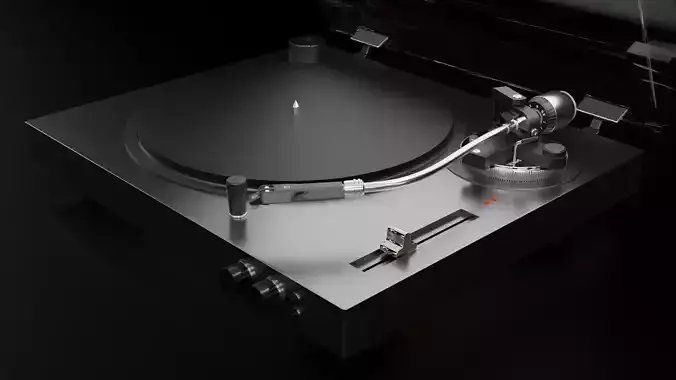 Turntable Record Player 3D model
