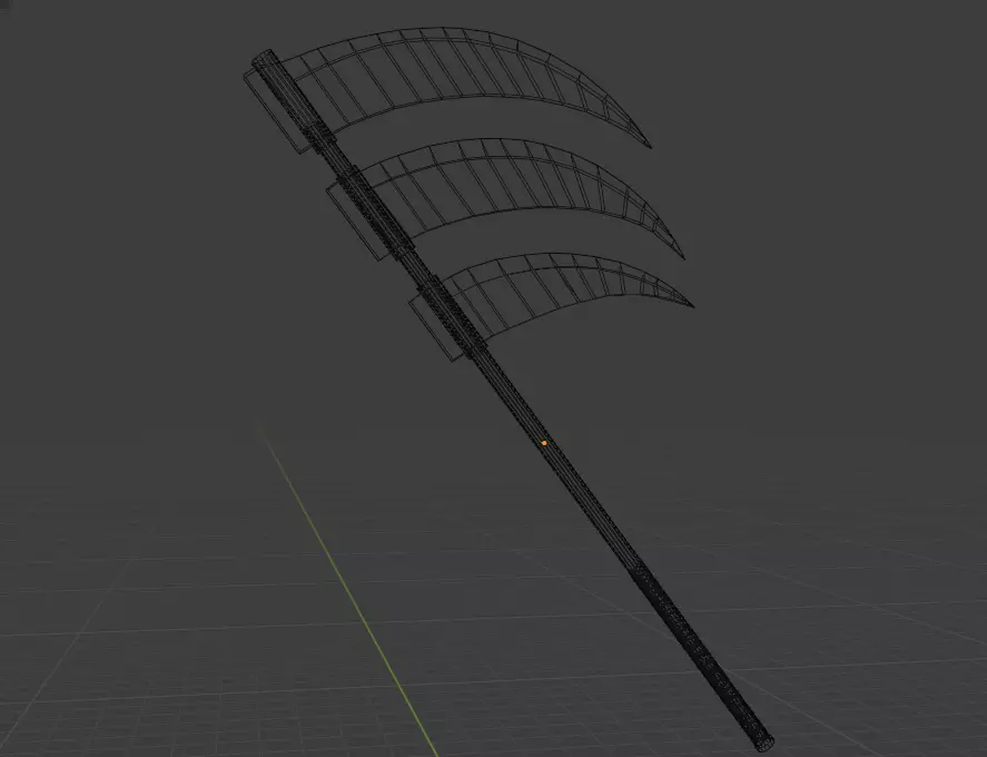 Hidan Scythe Free low-poly 3D model_0