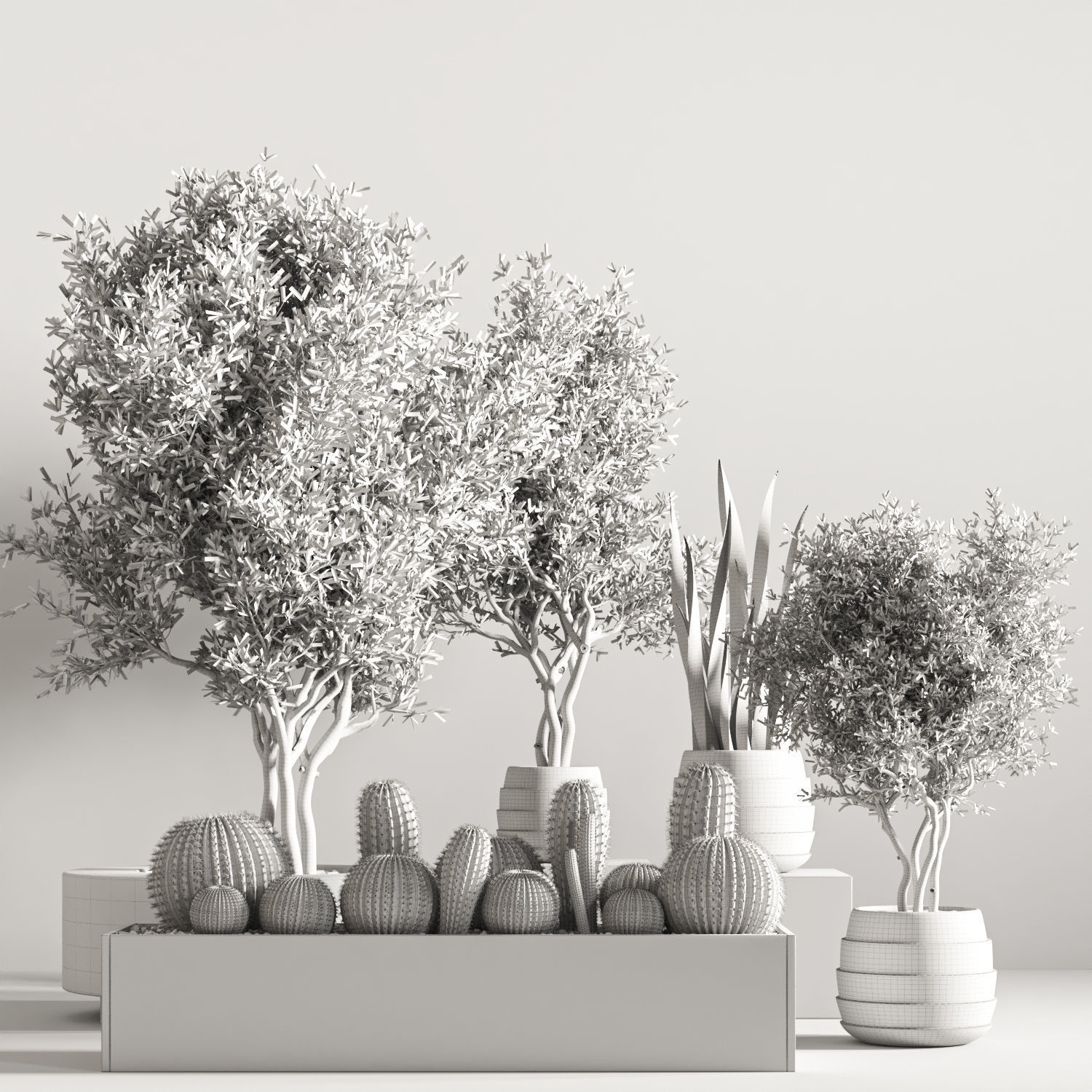 indoor plant stand 36 3D model_5