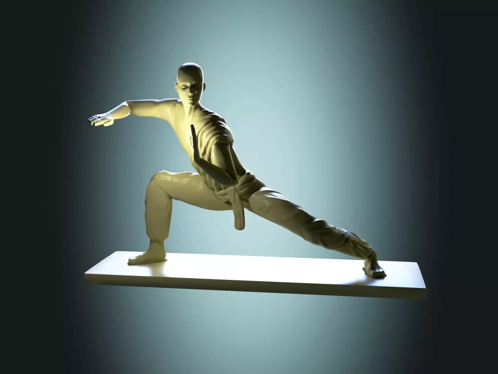 Shaolin Monk - Wushu Pose 3D print model