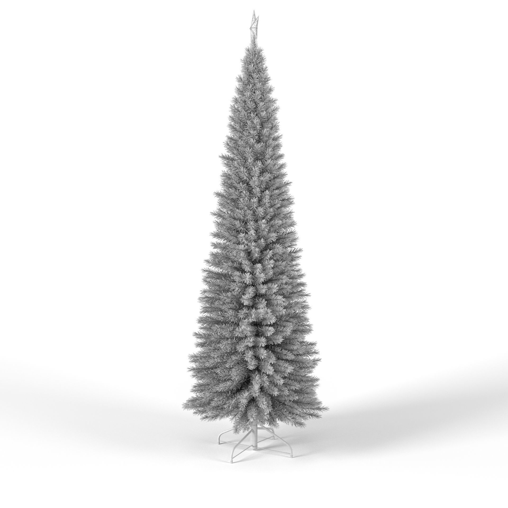 Christmas Tree 6 feet with Multicolor Lights 3D model_6