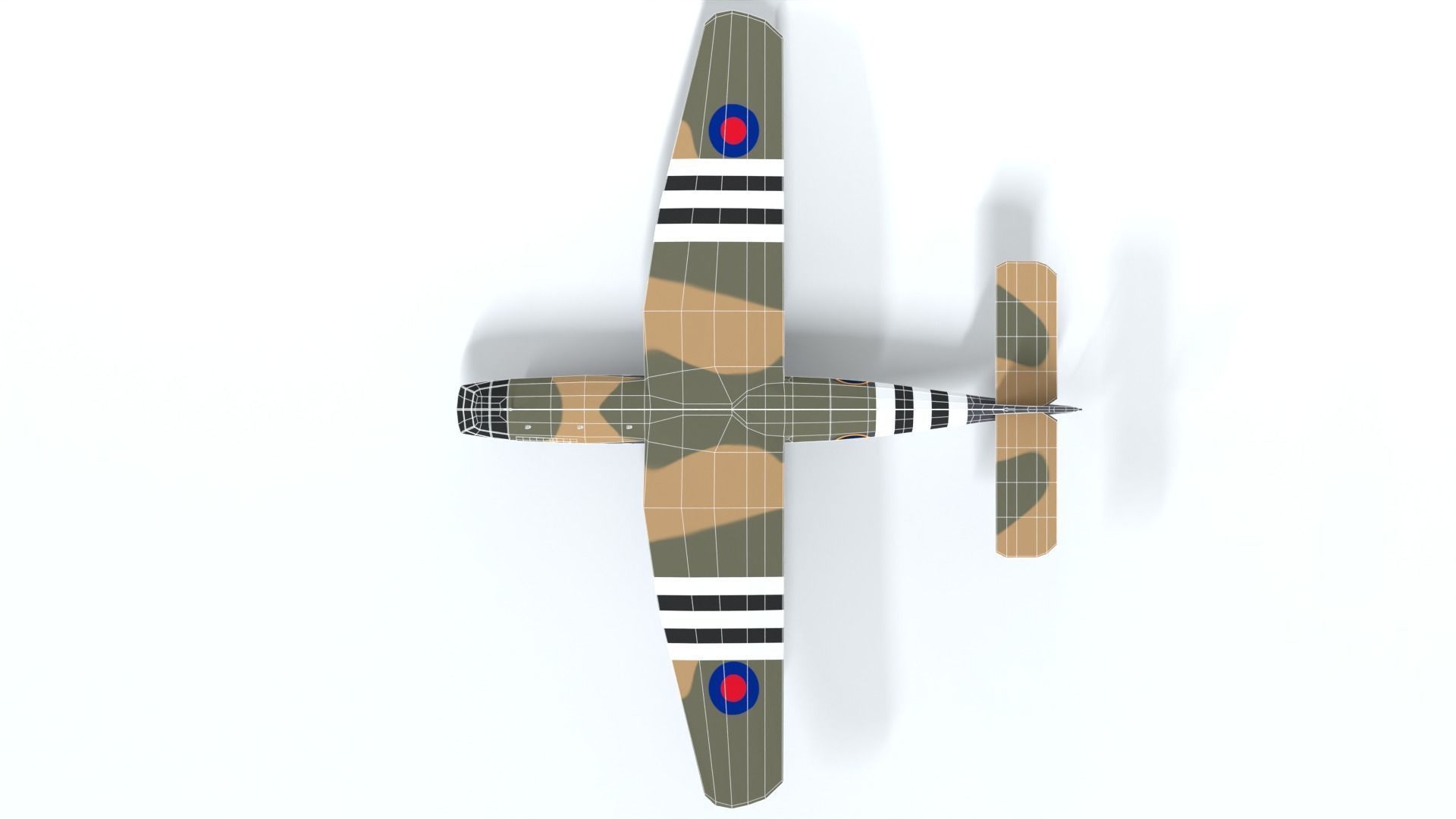 Airspeed AS 51 Horsa WWII Airplane Low-poly 3D model_18