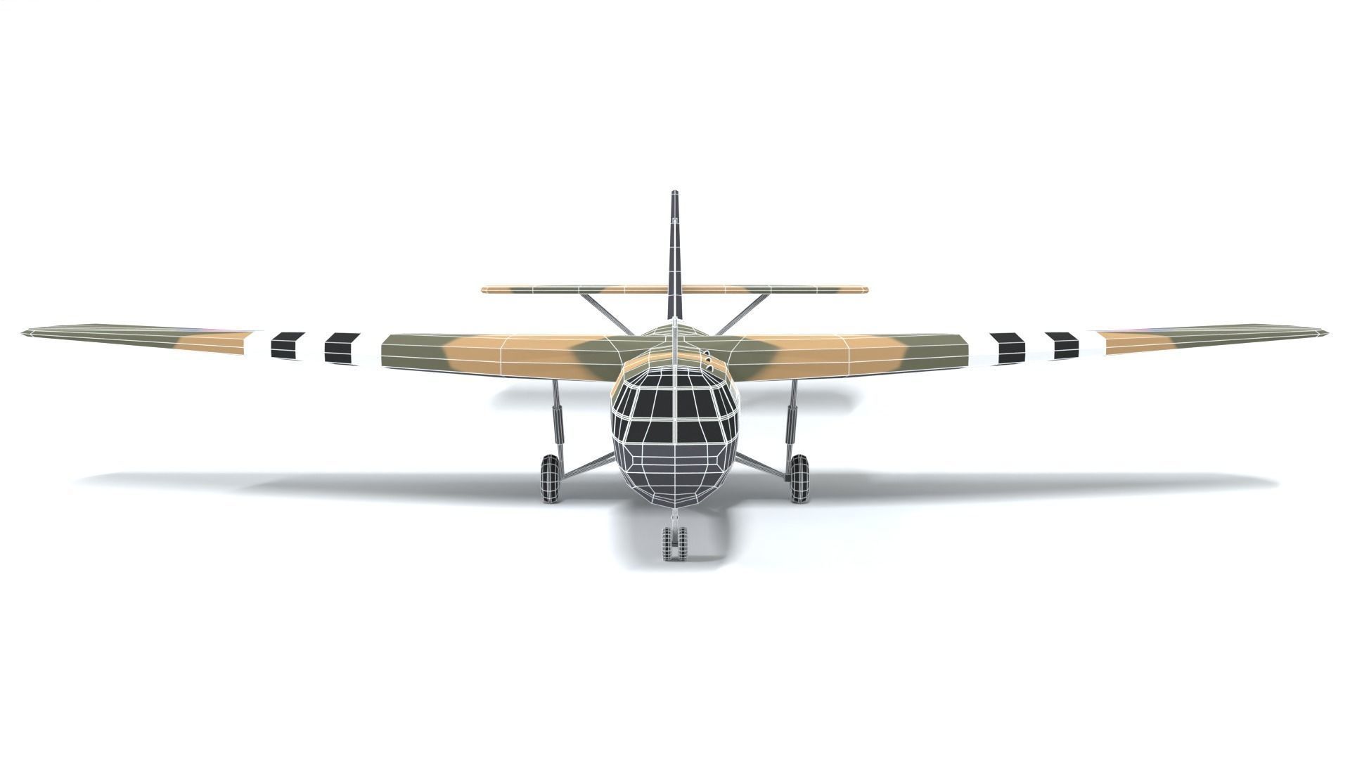 Airspeed AS 51 Horsa WWII Airplane Low-poly 3D model_17