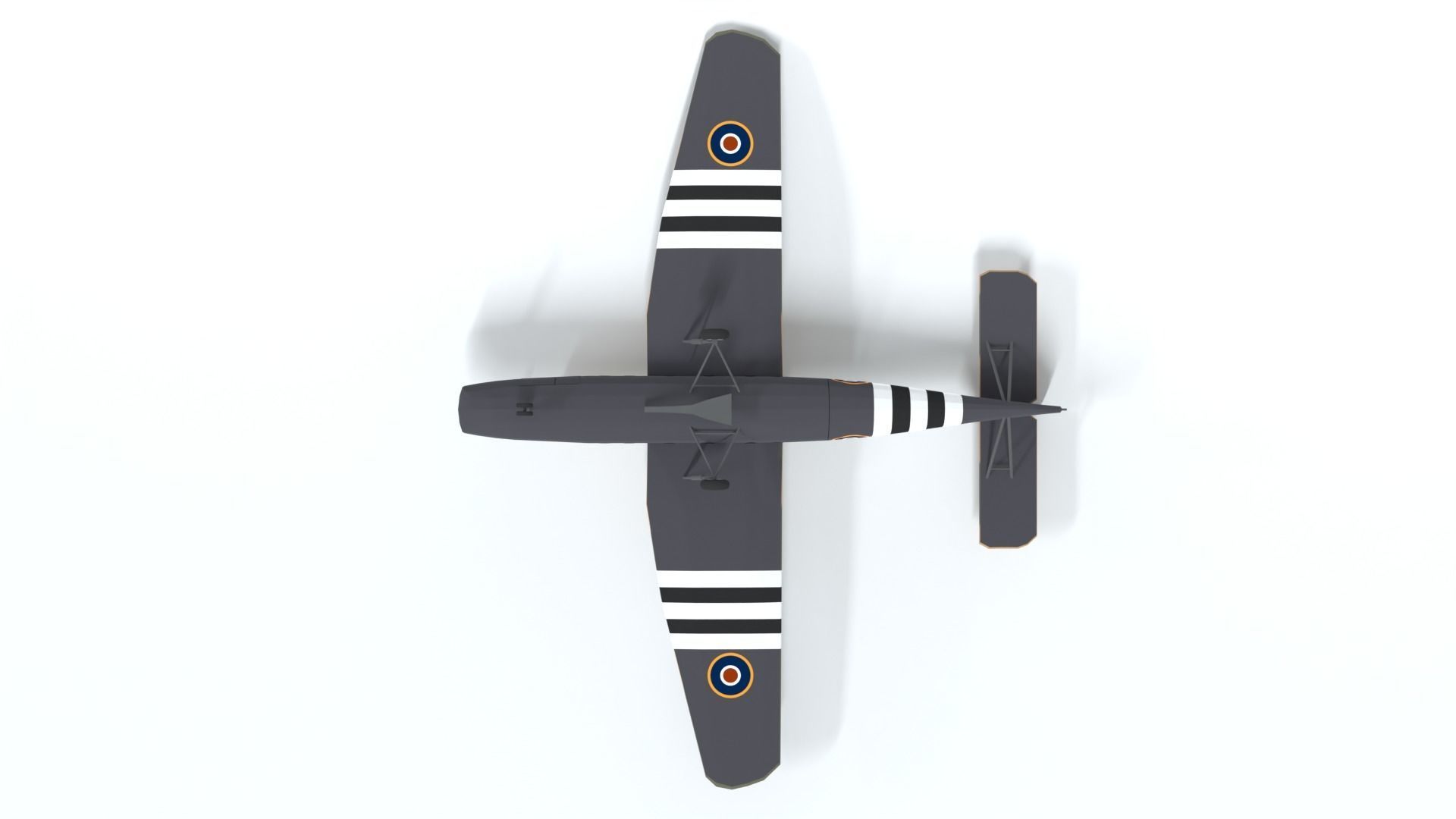 Airspeed AS 51 Horsa WWII Airplane Low-poly 3D model_9