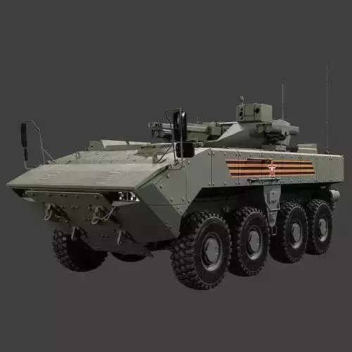 Boomerang BTR Tank Low-poly 3D model