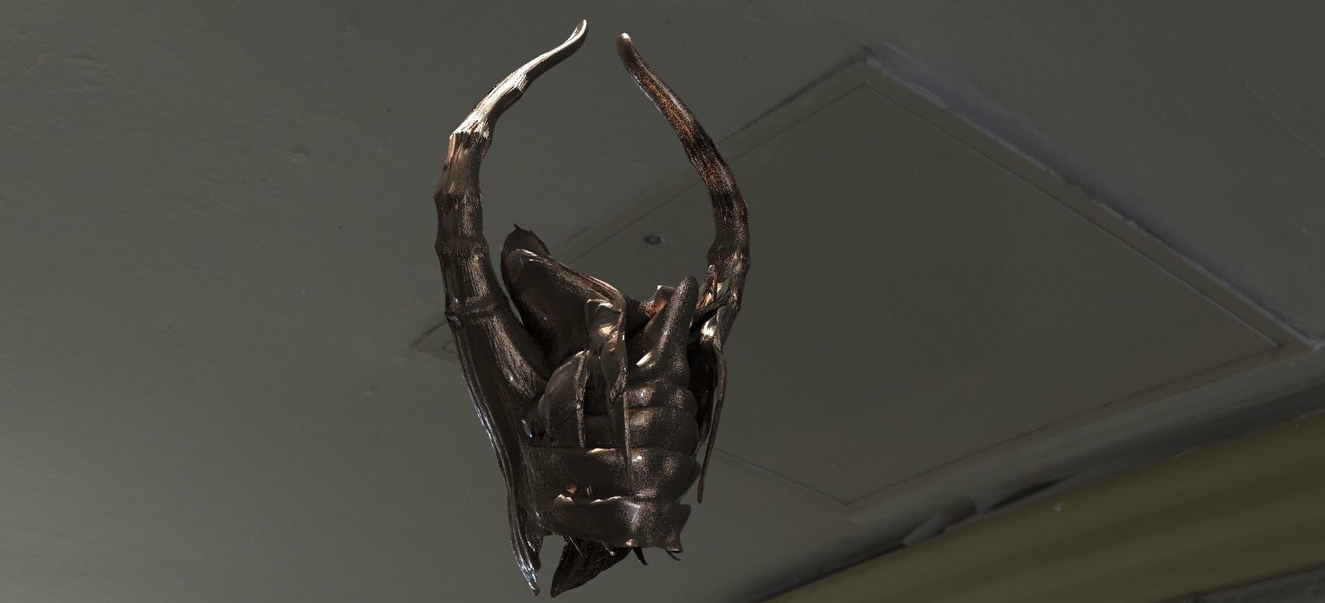 clawed helmet 3D model_1