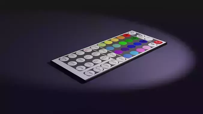 LowPoly Big LED Remote Control