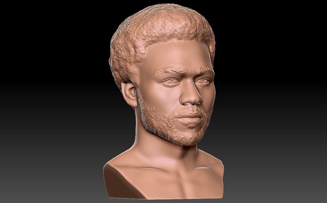 Childish Gambino Donald Glover bust for 3D printing 3D print model_16