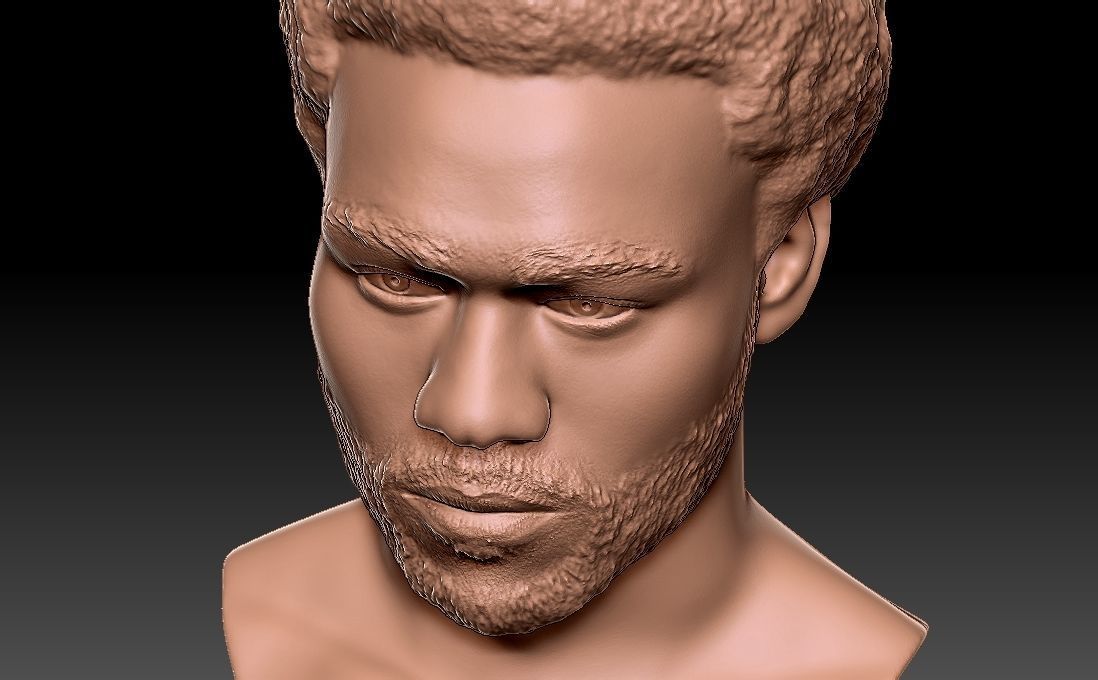 Childish Gambino Donald Glover bust for 3D printing 3D print model_25