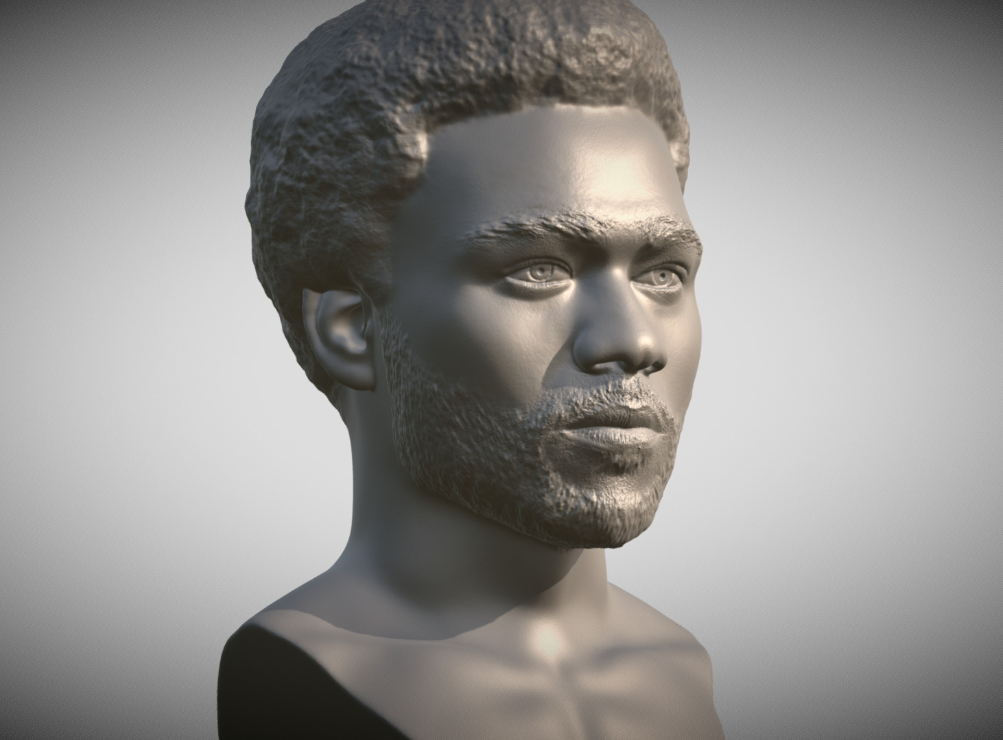 Childish Gambino Donald Glover bust for 3D printing 3D print model_4