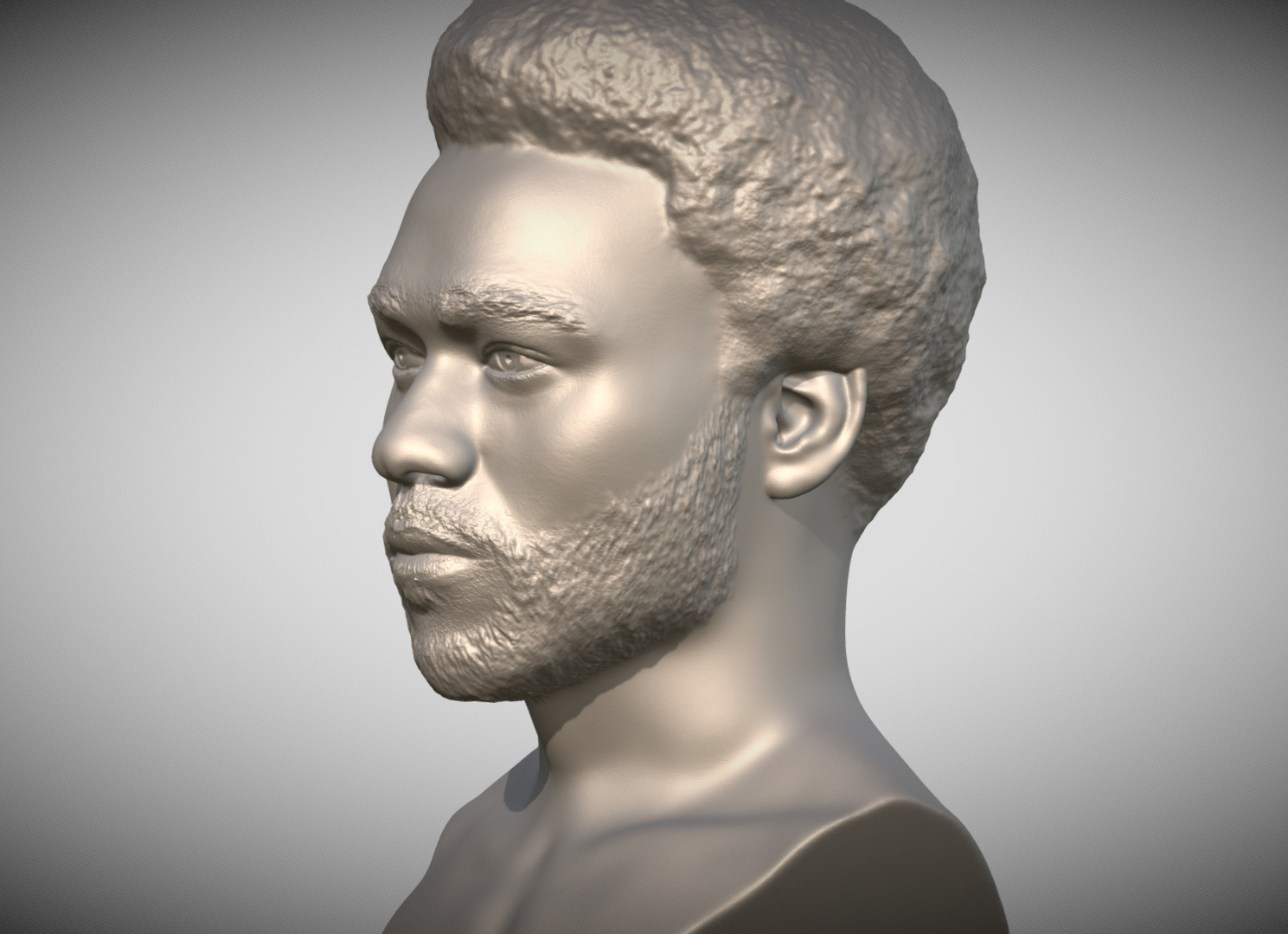 Childish Gambino Donald Glover bust for 3D printing 3D print model_2
