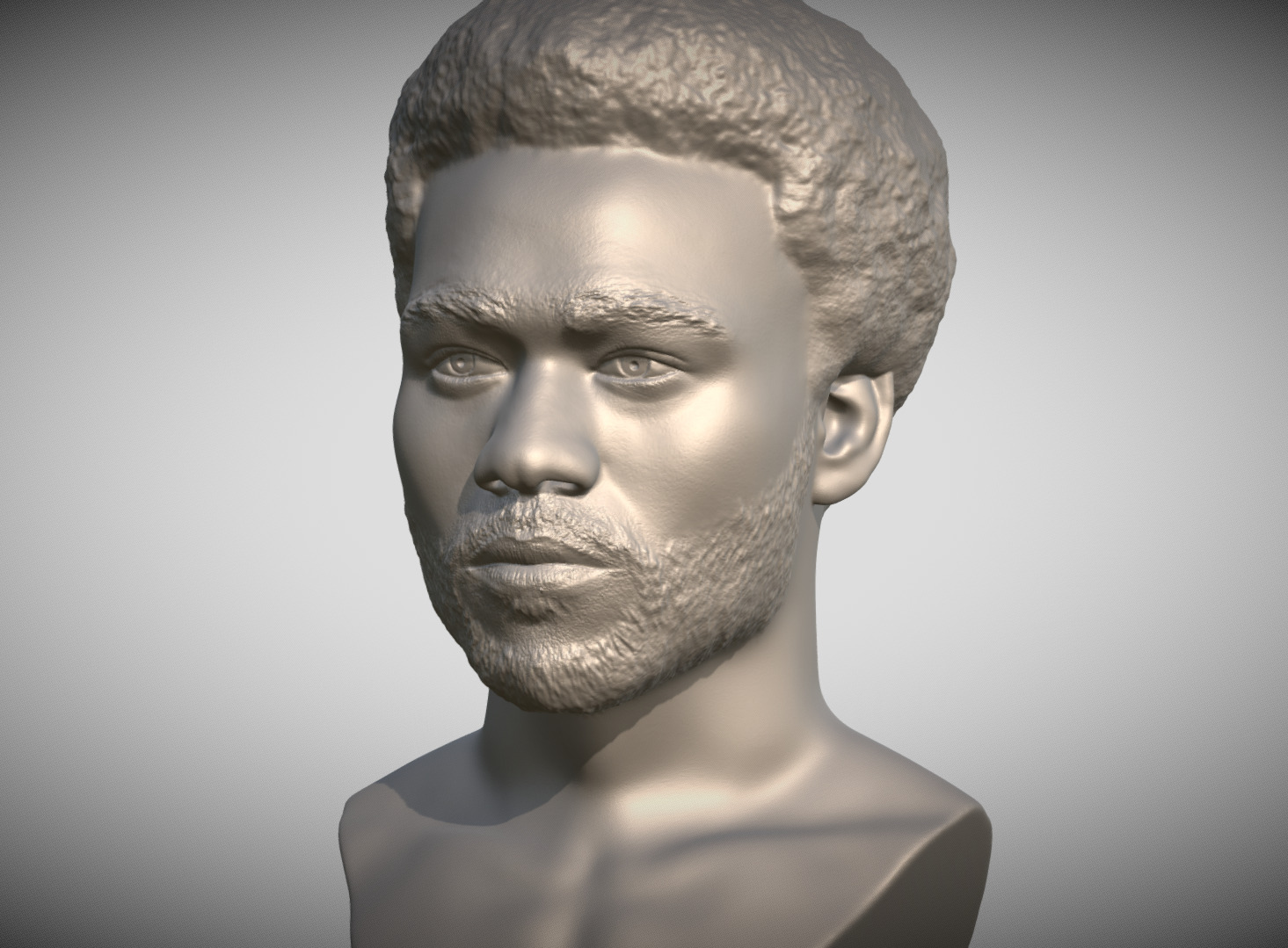 Childish Gambino Donald Glover bust for 3D printing 3D print model_3