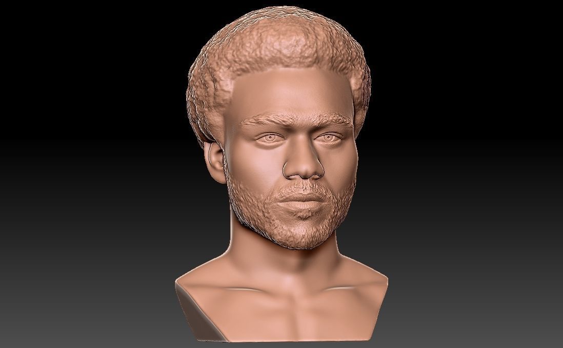 Childish Gambino Donald Glover bust for 3D printing 3D print model_17