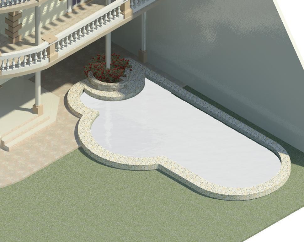 Two floors Villa 3D print model_3