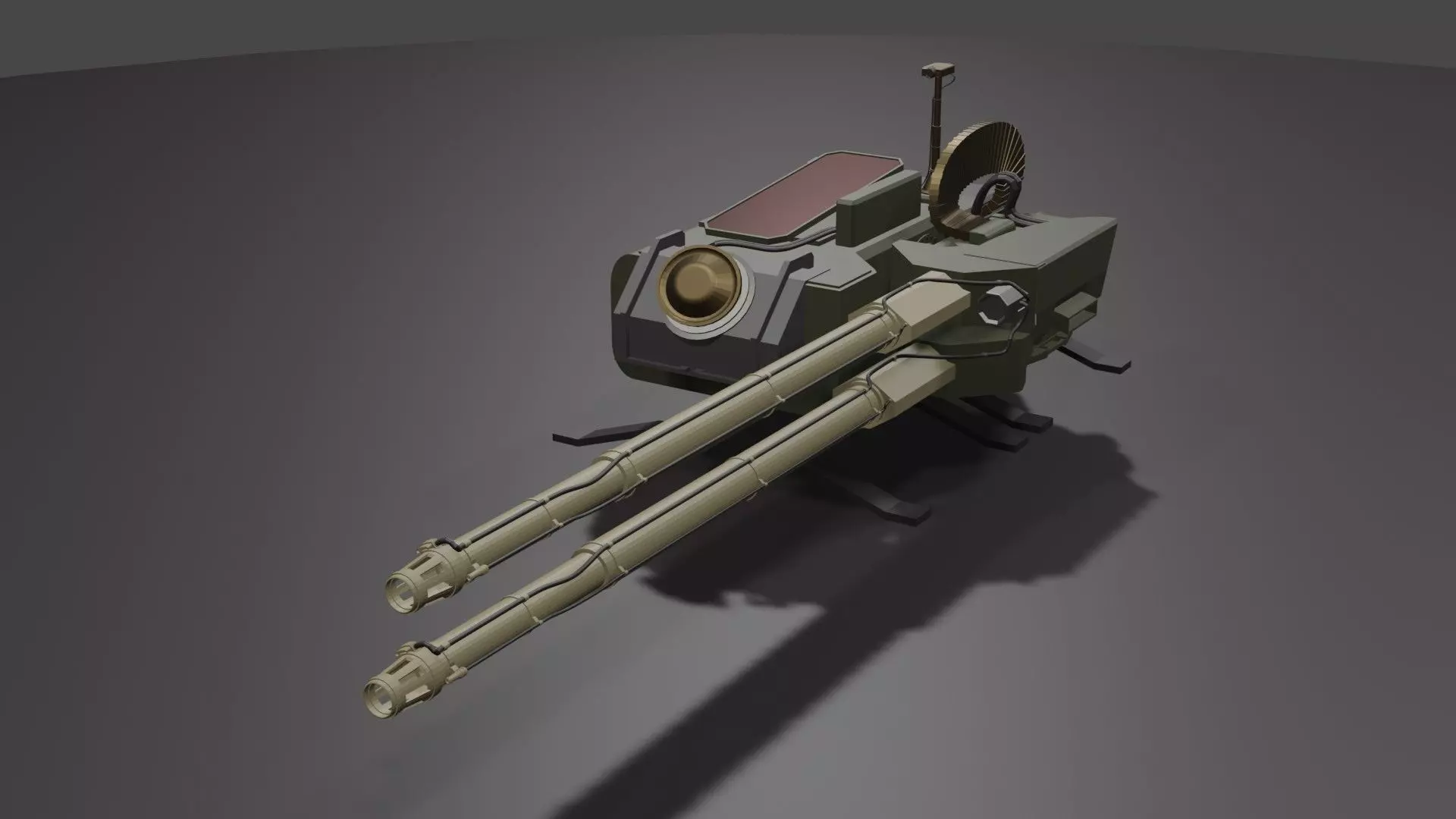 weapon machine gun 3D model_0