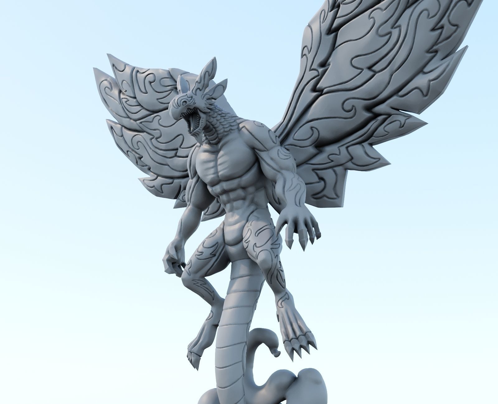 Dragon Acnologia  Fairy Tail 3d model 3D print model_5