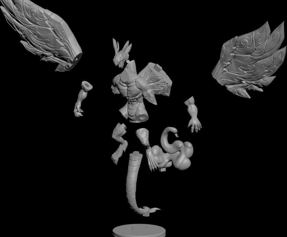 Dragon Acnologia  Fairy Tail 3d model 3D print model_9