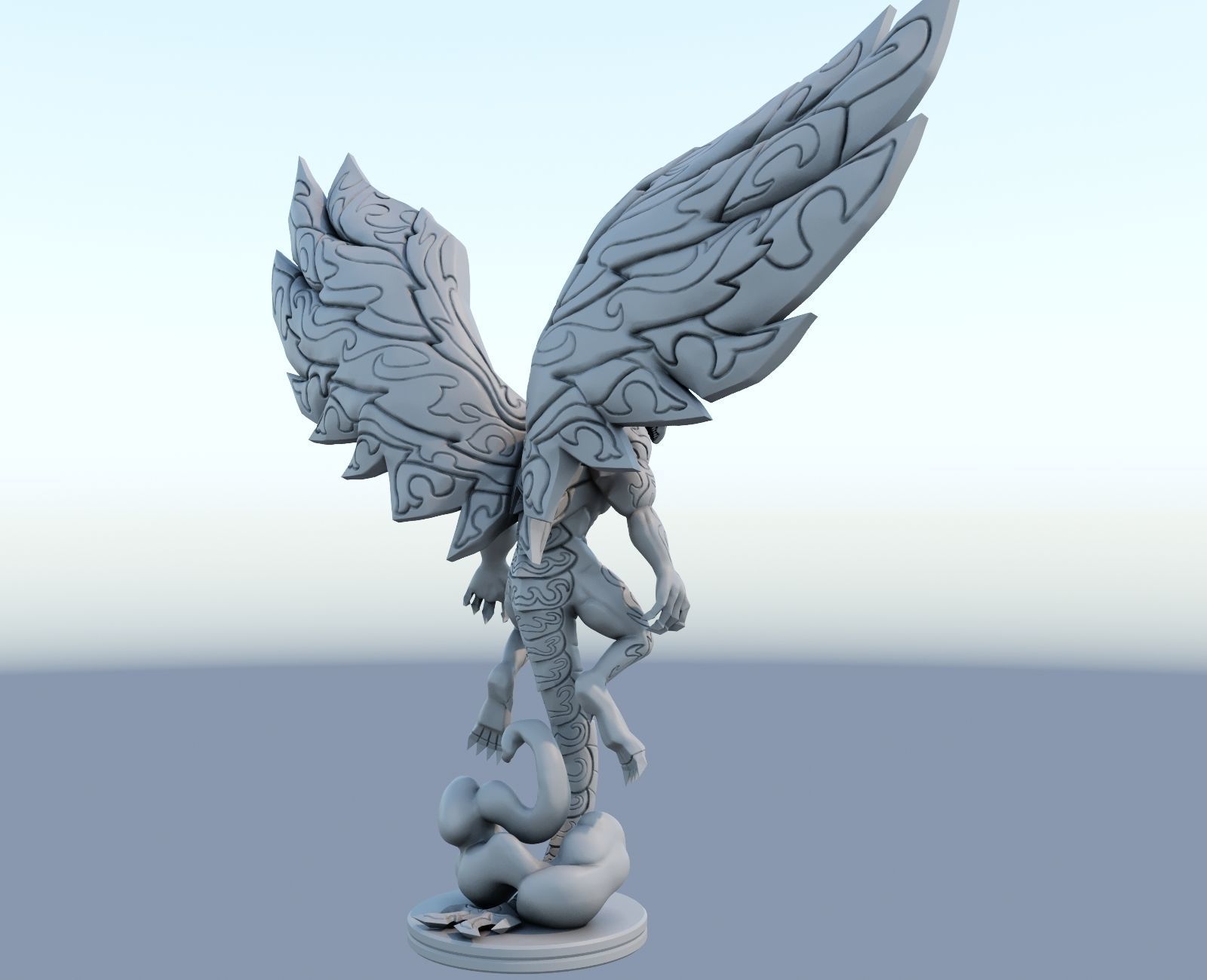 Dragon Acnologia  Fairy Tail 3d model 3D print model_1