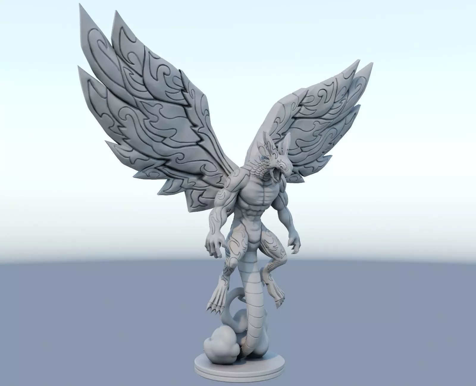 Dragon Acnologia  Fairy Tail 3d model 3D print model_0