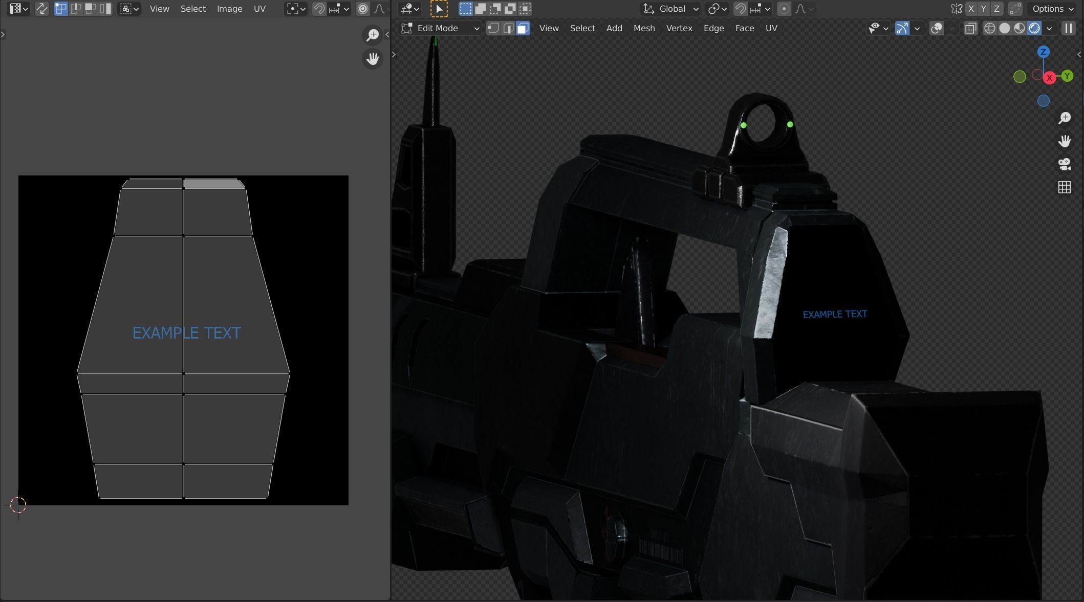 Bullpup Rifle Low-poly 3D model_6