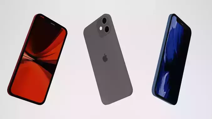 IPhone 12 mini 3D model
