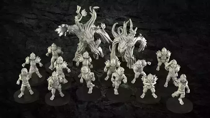Halfling Fantasy Football Team 3D print model