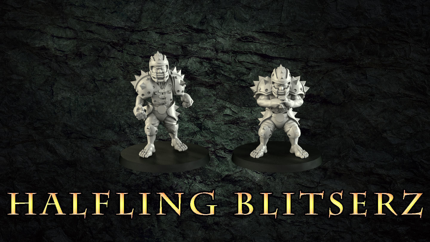 Halfling Fantasy Football Team 3D print model_2