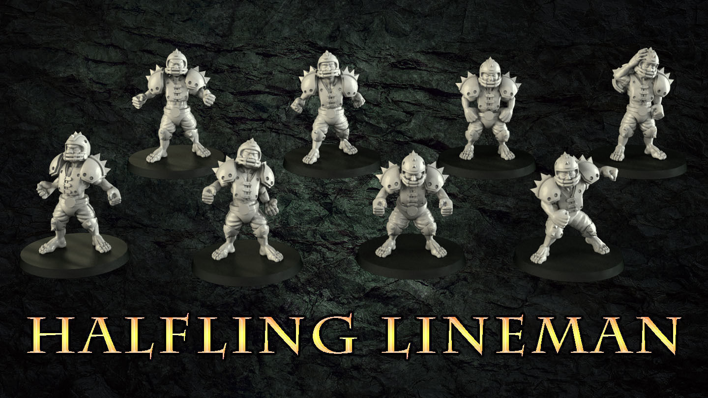 Halfling Fantasy Football Team 3D print model_4