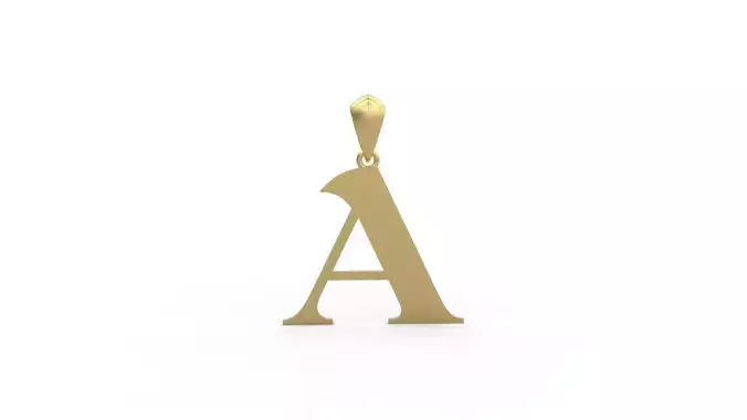 Initial Letters Pendant Amboqia Boriango A