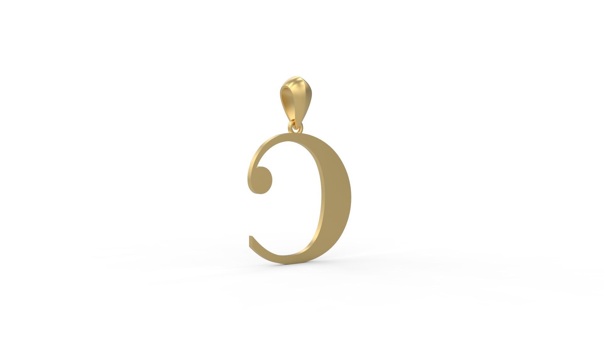 Initial Letters Pendant Amboqia Boriango C 3D print model_3