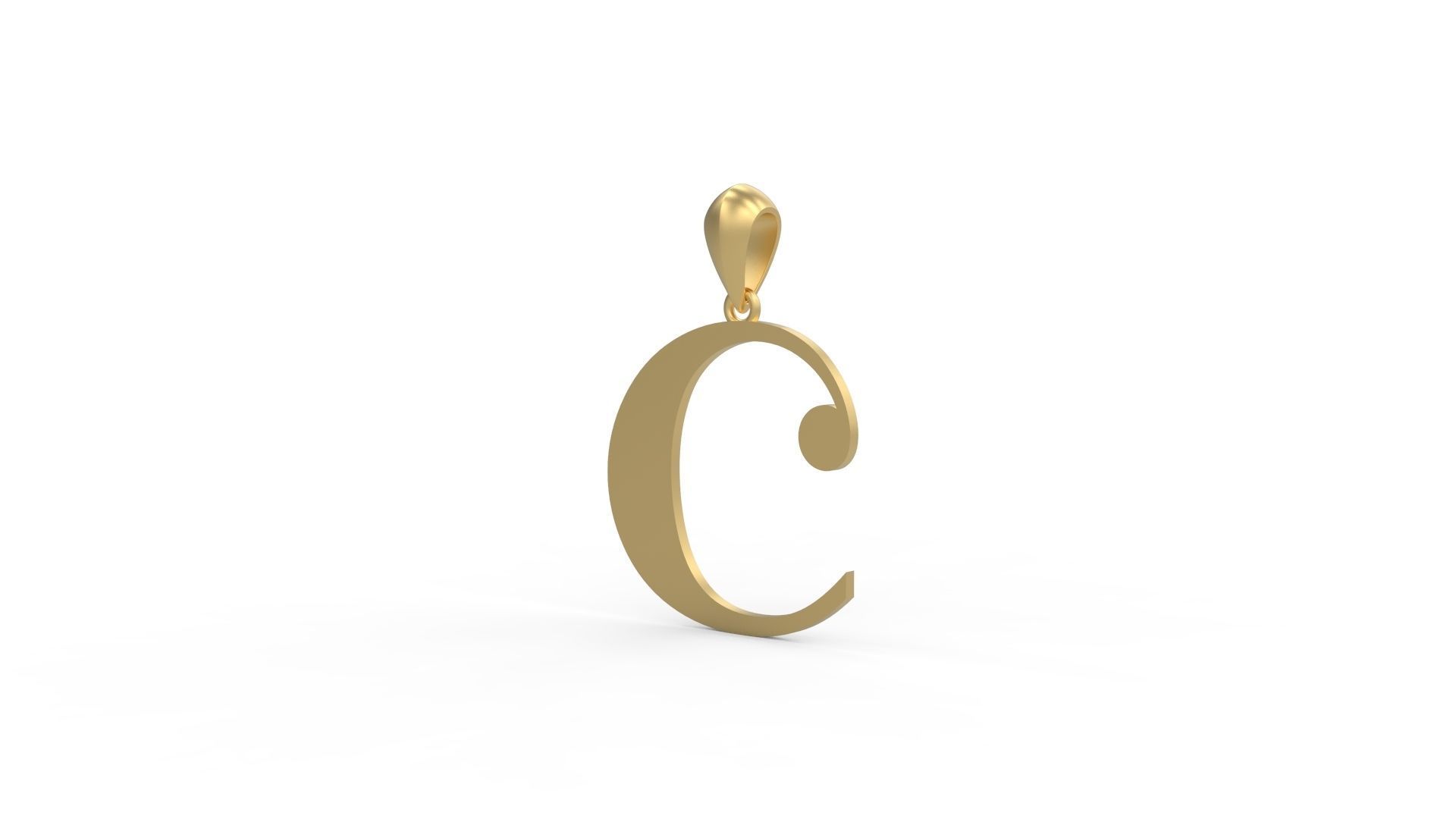 Initial Letters Pendant Amboqia Boriango C 3D print model_1